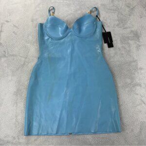 Versace NWT Women's Size 12 US/46 EU Medusa 100% Latex Dress Made in Italy